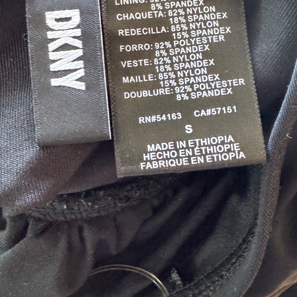 DKNY Black Plunge One-Piece Swimsuit - Picture 4 of 4